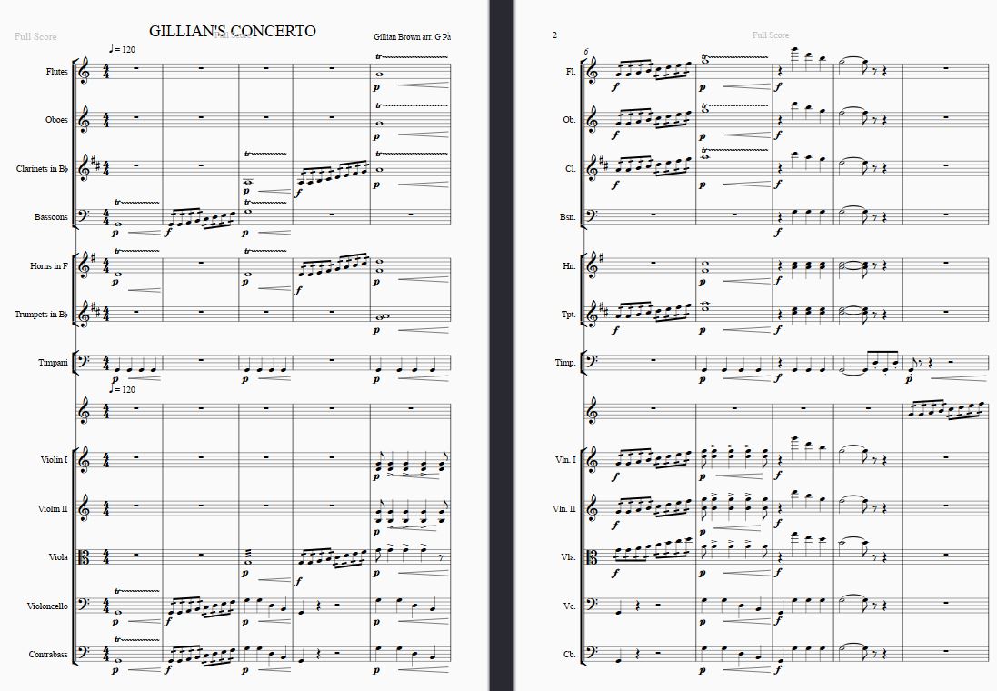 Gillian's concerto